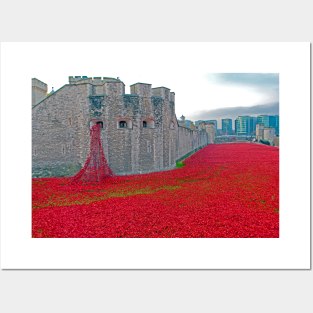 Tower Of London Red Poppy Posters and Art